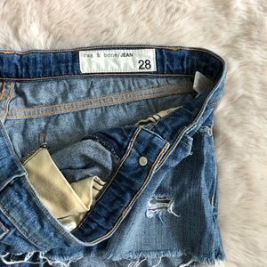 rag & bone Shorts - Rag & Bone Distressed Denim Shorts rag & bone Shorts - Rag & Bone Distressed Denim Shorts